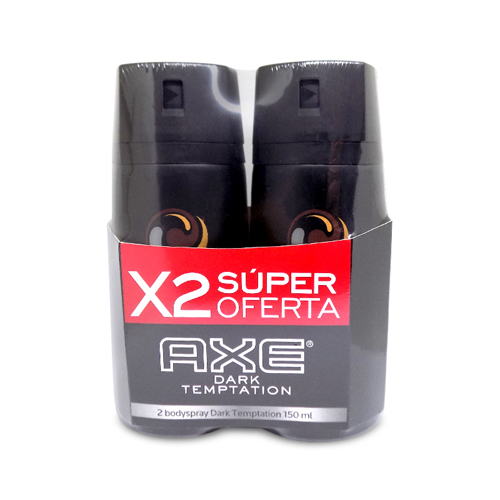 DESO AXE BODY SPRAY DARK TEMPT OFERTA 2 X 150ML