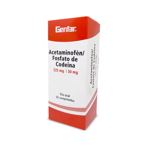 ACETAMINOFEN+COD 325/30MG GFAR CAJA X 30 TAB
