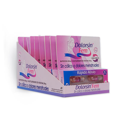 DOLORSIN FEM CAJA X 40 UNDS