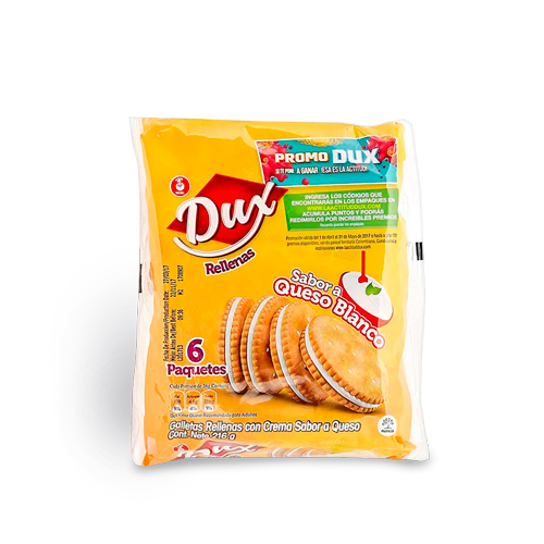 GALL. DUX RELLENA QUESO BOLSA X 6 UNDS