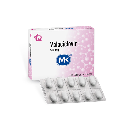 VALACICLOVIR 500 MG MK CAJA X 10 TABS
