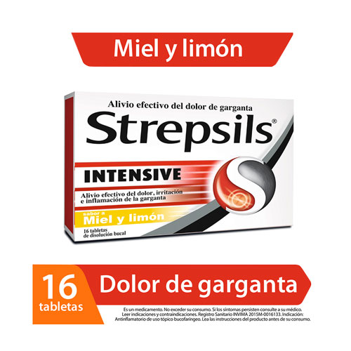 STREPSILS INTENSIVE CAJA X 16 TABS