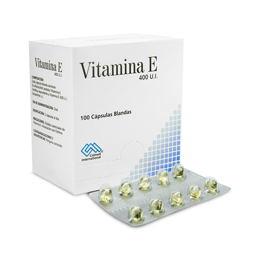 VITAMINA E  400 COLMED CAJA X 100 UNDS