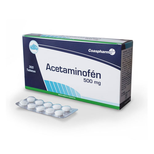 ACETAMINOFEN 500 MG COASPHARMA CAJA X 300 TABS