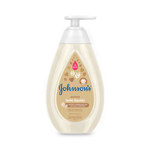 BANO LIQ.J&J BABY AVENA FCO X 400 ML