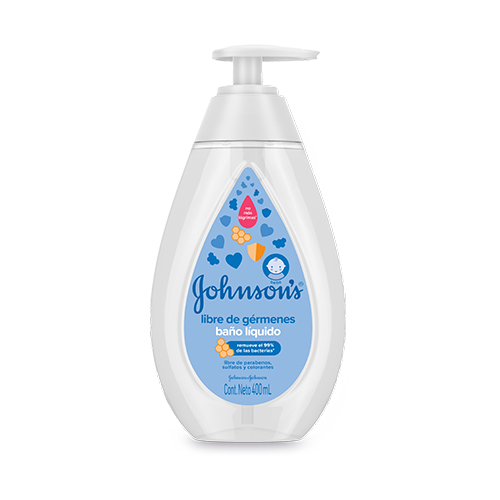 BANO LIQ.J&J BABY LIBRE GERMEN FCO X 400 ML