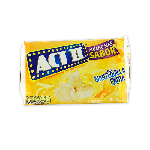 PALOMITAS ACT II SURTIDAS BOLSA X 80 GR