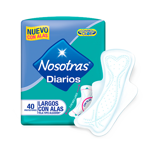 PROTECTORES NOSOTRAS LARGOS ALAS PQTE X 40 UNDS