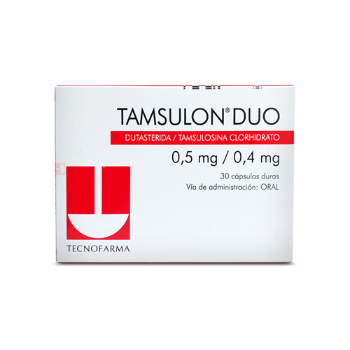 TAMSULON DUO 0,5/0,4 MG CAJA X 30 CAPS