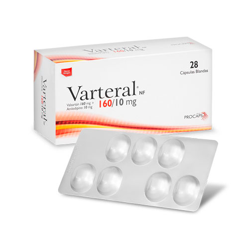 VARTERAL 160/10 MG CAJA X 28 CAPS