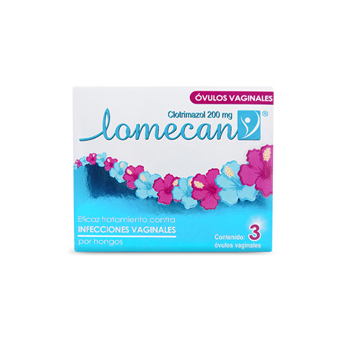 LOMECAN V 200 MG OVULOS VAG. CAJA X 3 OVULOS