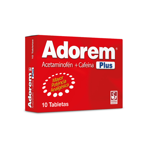 ADOREM PLUS 500/50 MG CAJA X 10 TABS