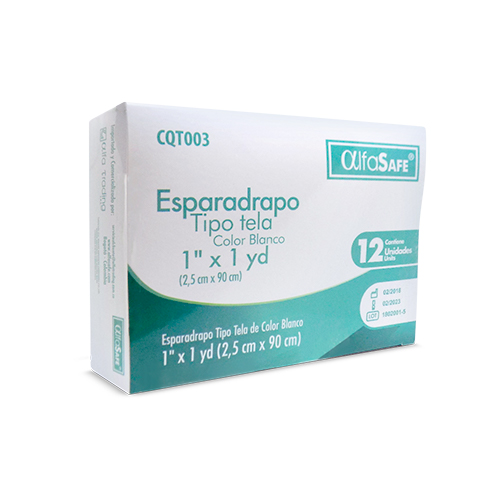 ESPARADRAPO ALFA TELA BLANCO 1/2 X 1