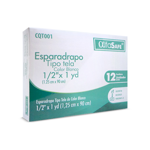ESPARADRAPO ALFA TELA BLANCO 1 X 1