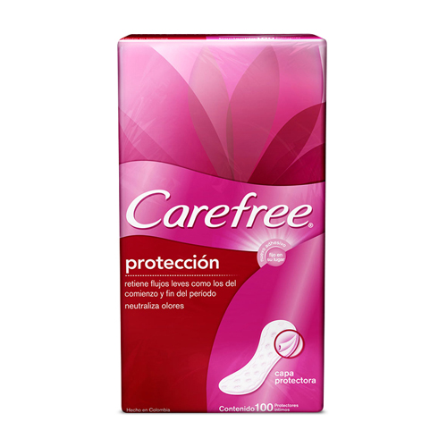 PROTECTORES CAREFREE ORIGINAL PQTE X 100 UNDS