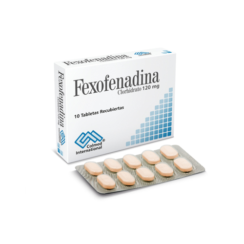FEXOFENADINA 120 MG COLMED CAJA X 10 TABS