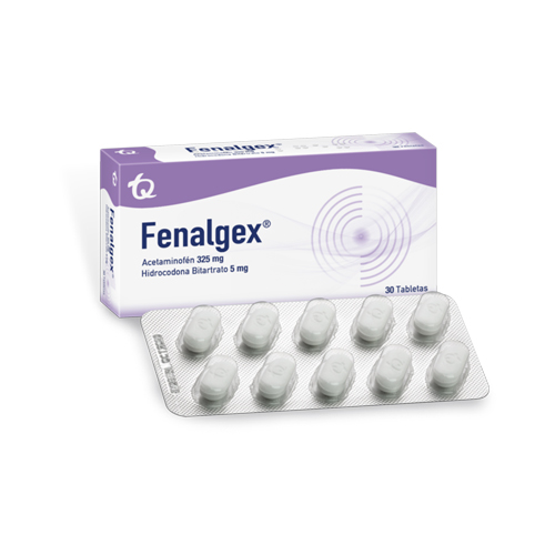 FENALGEX 325/5 MG CAJA X 30 TABS