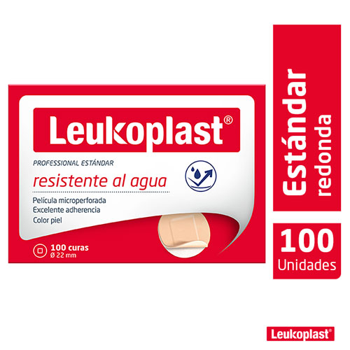 CURITAS LEUKOPLAST REDONDAS IMPER. X 100 UN