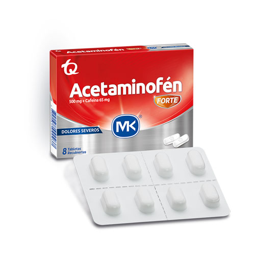 ACETAMINOFEN FORTE MK CAJA X 8 TABS