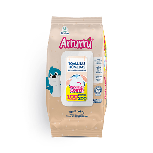 TOALLITAS ARRURRU AVENA/KARITE 100 UND PRE/ESP