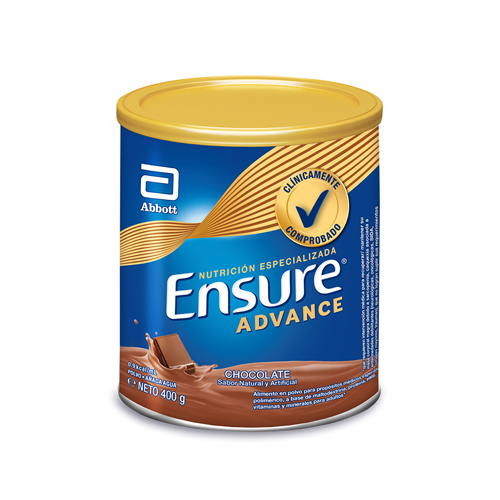 ENSURE ADV.CHOCOLATE LATA X 400 GR