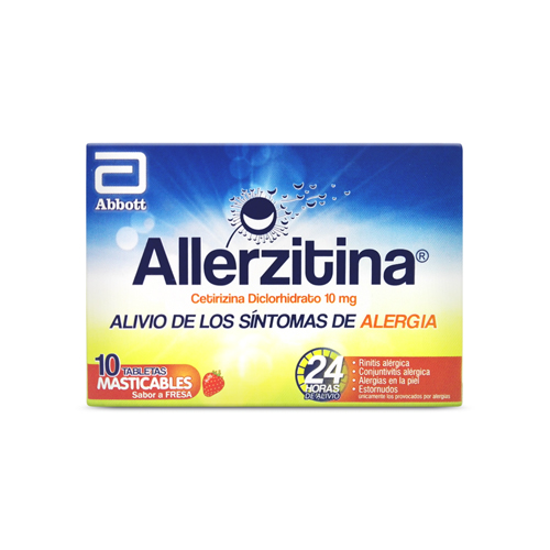 ALLERZITINA 10 MG MAST. CAJA X 10 TABS