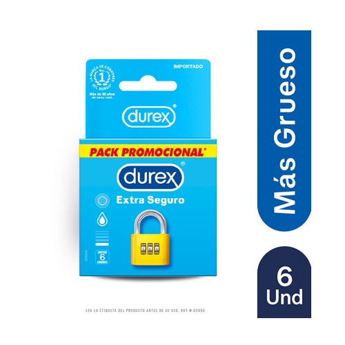 PRESERV. DUREX E.SEGURO PROMO PACK X 6 UNDS