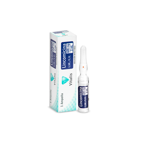 LINCOMICINA 600 MG/2ML VITALIS CAJA X   1 AMP
