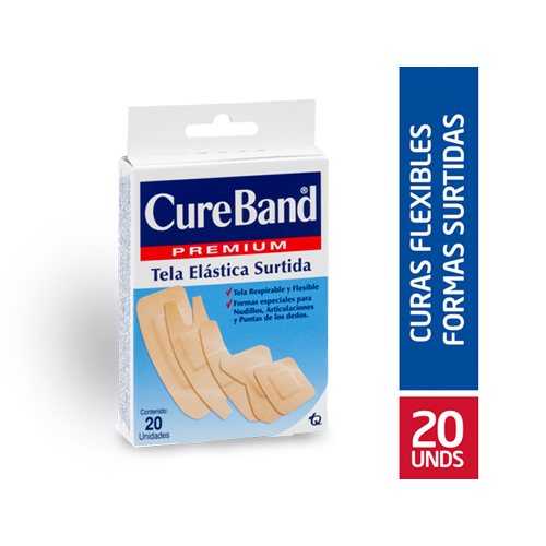 CURITAS CUREBAND PREMIUM ELAST ICAS X 20 UNDS
