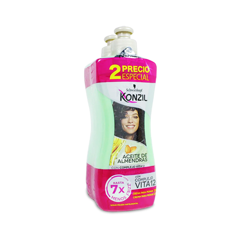 CREMA P/PEINAR KONZIL ACE.ALME +VIT.12 2X230ML