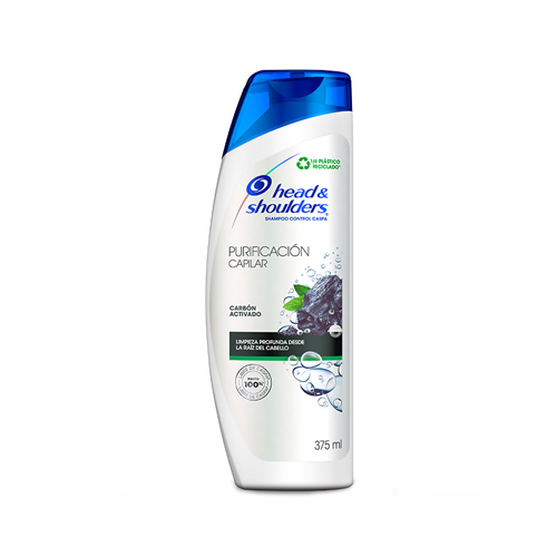 CHAMPU H&S PURIFICACION CARBON FCO X 375 ML