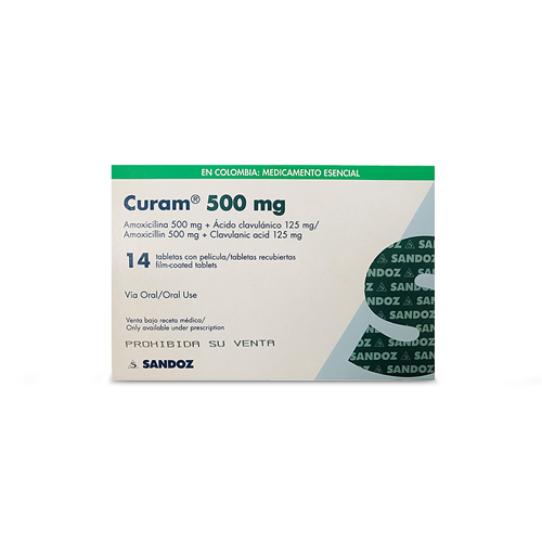 CURAM 500/125 MG CAJA X 14 TABS