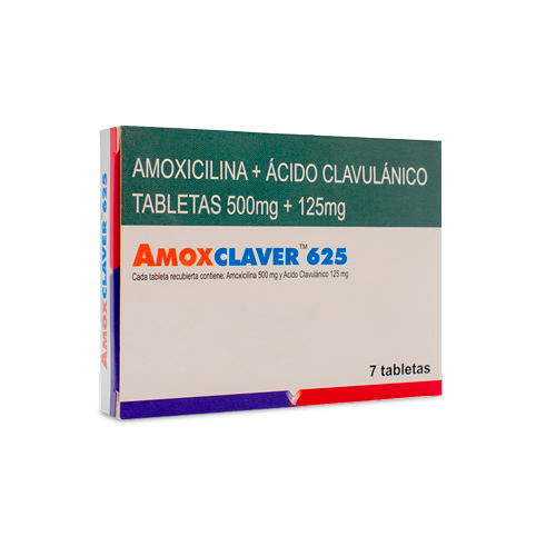 AMOXCLAVER  625 CAJA X 7 TABS