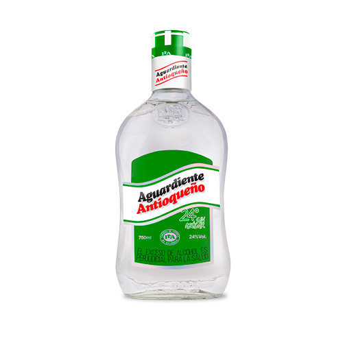 AGUARDIENTE ANTIOQUENO 24 GRADOS S/A X  750 ML