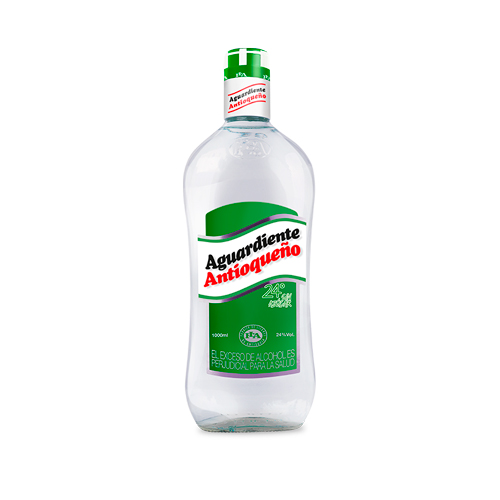 AGUARDIENTE ANTIOQUENO 24 GRADOS S/A X 1000 ML