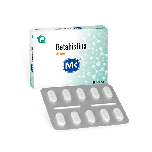 BETAHISTINA 24 MG MK CAJA X 20 TABS