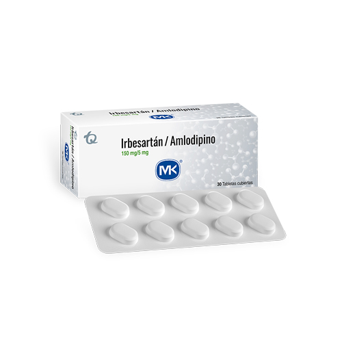 IRBESARTAN/AMLODIPINO 150/5 MG MK X 30 TABS