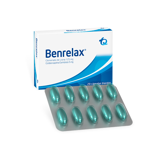 BENRELAX 125/5 MG CAJA X 20 CAPS