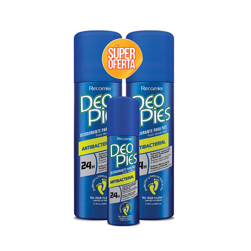 DEO-PIES SPRAY ANTIB.2X260ML +50ML PRE/ESP