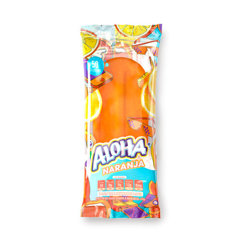HELADO ALOHA PALETA NARANJA X 65 GR
