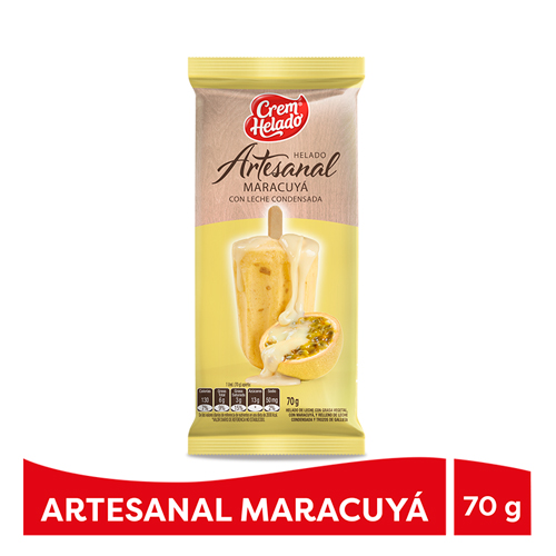 HELADO ARTESANAL PALETA MARACUYA X 70 GR