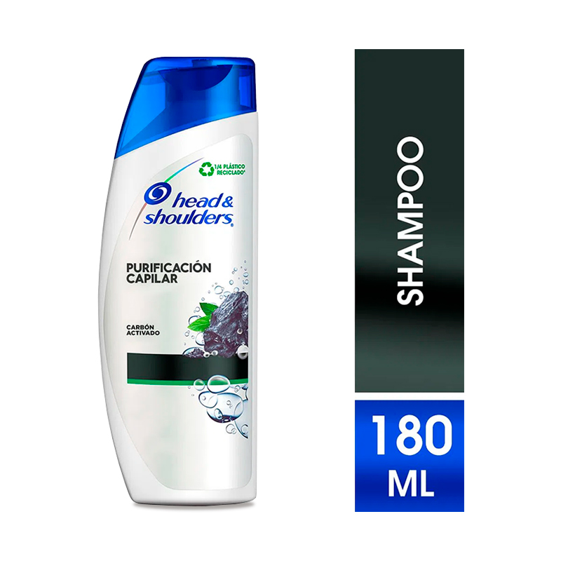 CHAMPU H&S PURIFICACION CARBON FCO X 180 ML