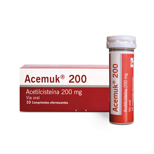 ACEMUK 200 MG EFERV. TUBO X 10 TABS