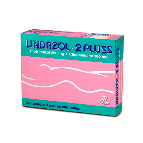 LINDAZOL-2 PLUSS 200/100 MG CAJA X 3 OVULOS