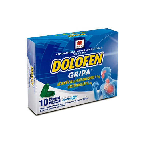 DOLOFEN GRIPA CAJA X 10 CAPS