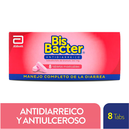 BISBACTER 262 MG CAJA X 8 TABS