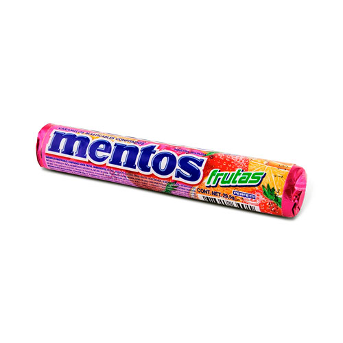 DULCE MENTOS FRUTAS ROLLO X 29 GR