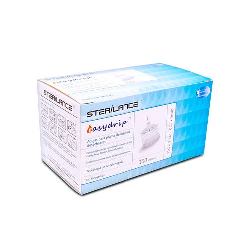 AGUJAS PLUMA INSULINA 31G X 5MM CAJA X 100 UNDS