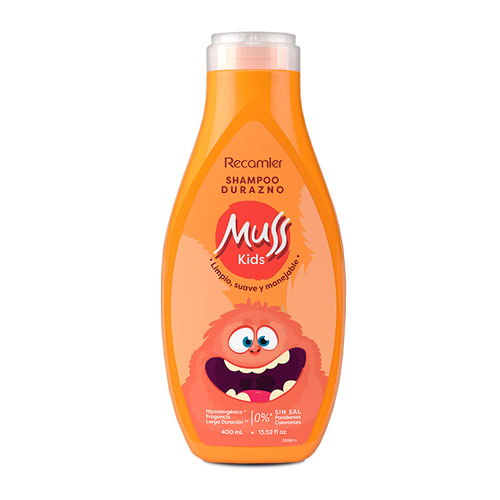 CHAMPU MUSS KIDS DURAZNO FCO X 400 ML