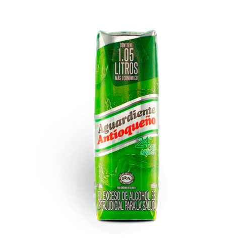 AGUARDIENTE ANTIOQUENO 24 GRADOS S/A CAJA X 1.05 LTS